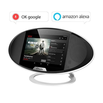 Clazio Wireless Touchscreen Smart Bluetooth Lautsprecher, WiFi Android OS, 7 