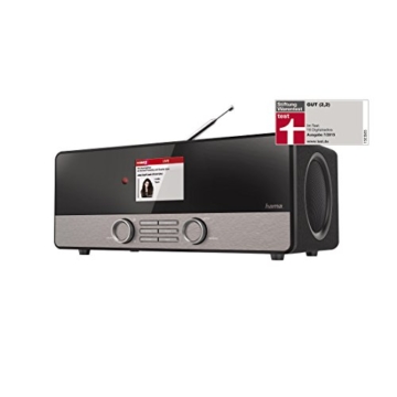 Hama Internetradio Digitalradio DIR3100M (WLAN/LAN/DAB+/DAB/FM, 2,8 Zoll Farbdisplay, Fernbedienung, USB-Anschluss mit Lade- und Wiedergabefunktion, Weck- und Wifi-Streamingfunktion, Multiroom, gratis Radio App), schwarz - 15