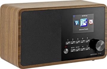 Imperial 22-320-00 i110 Internetradio (TFT Farbdisplay, WLAN, Line-Out, Netzteil) braun - 1